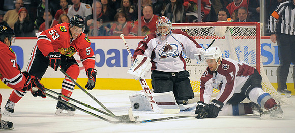 NHL: JAN 10 Avalanche at Blackhawks