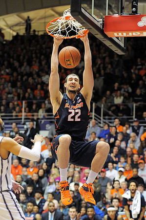 NCAA BASKETBALL: FEB 13 Illinois at Northwestern
