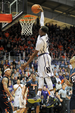 NCAA BASKETBALL: FEB 13 Illinois at Northwestern