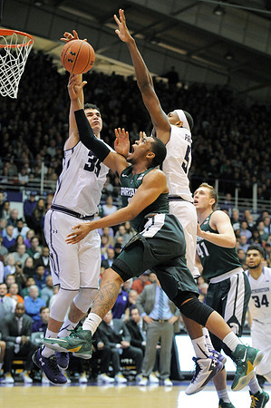 NCAA BASKETBALL: JAN 28 Michigan State at Northwestern