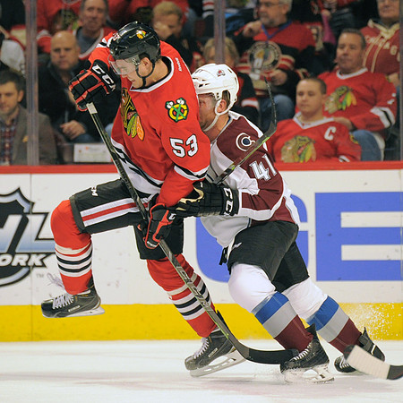 NHL: JAN 10 Avalanche at Blackhawks