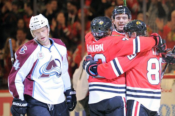 NHL: JAN 10 Avalanche at Blackhawks