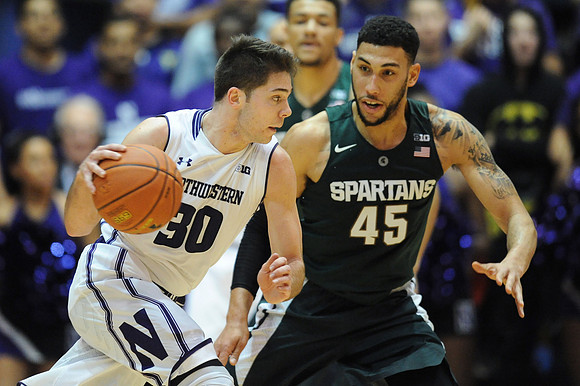 NCAA BASKETBALL: JAN 28 Michigan State at Northwestern