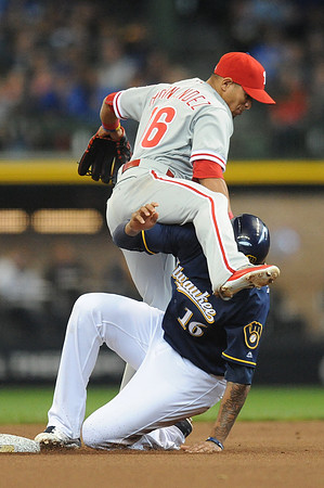 MLB: APR 24 Phillies at Brewers