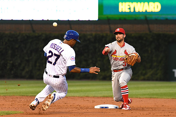 MLB: AUG 11 Cardinals at Cubs