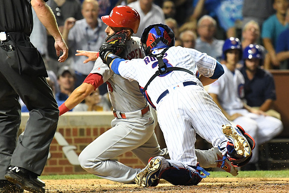 MLB: AUG 11 Cardinals at Cubs