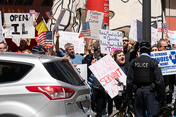 News: Re-Open Illinois Protest